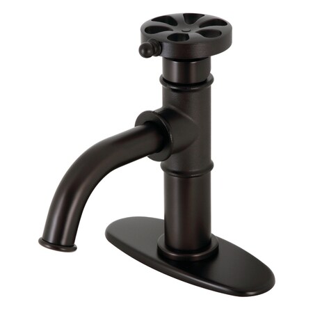 Kingston Brass KSD2825RX Single-Handle Bathroom Faucet with Push Pop-Up, Oil Rubbed Bronze KSD2825RX